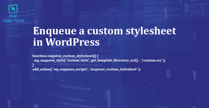 include stylesheet in wordpress